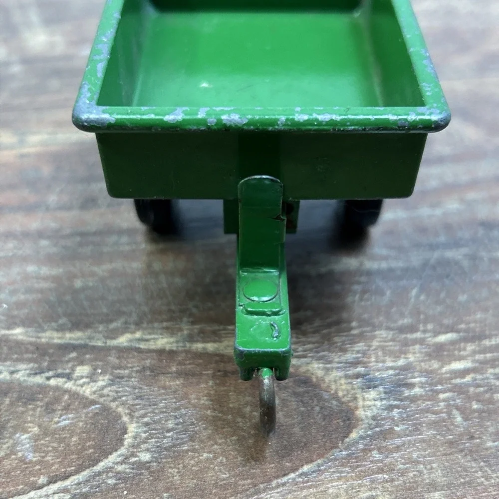 Vintage 1960's 70's Ertl John Deere 140 Lawn Garden Tractor W/ Dump Cart 1:16